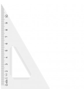 Hatas Öğrenci Gönyesi 60 Derece Plastik 12 CM 0724 (1 Adet)