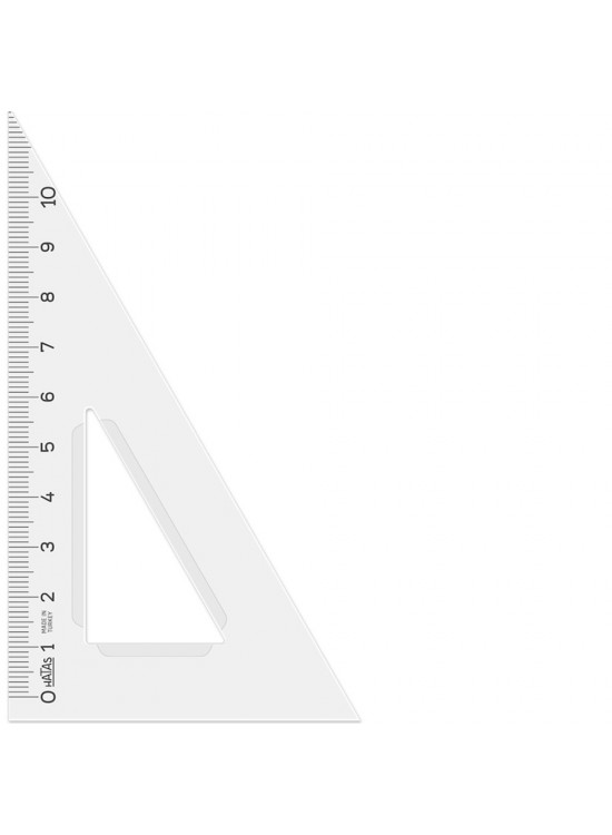 Hatas Öğrenci Gönyesi 60 Derece Plastik 12 CM 0724 (1 Adet)