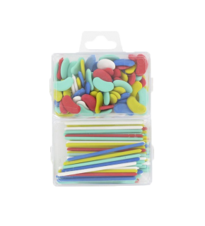 Hatas Sayı Seti Sayı Çubuklu ve Fasulyeli 0875 (1 Adet)