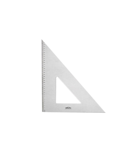Hatas Teknik Resim Gönyesi 45 Derece 26 CM Akrilik 0620 (1 Adet)