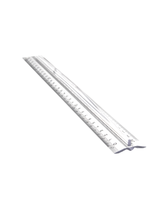 Hatas Tribli Desimetre Şeffaf 30 CM 0250 (1 Adet)