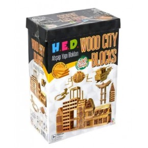 Hed Ahşap Yapı Blokları - Wood Cıty Blocks Hed244