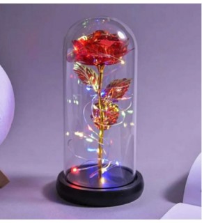 Hediyelik Cam Gül Ayaklı 40419