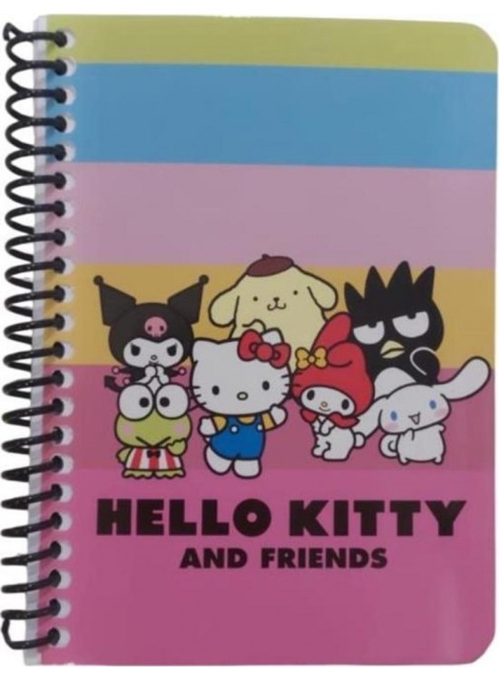 Hello And Friends Bloknot Spiralli  A6 80 Yp Çizgili 140400-13 (1 Adet)