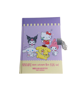 Hello Kitty And Friends 14*20 80yp Kilitli Hatıra