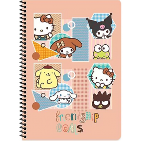 Hello Kitty And Friends A7 42 Yp.çizgili Spiralli 1 Bloknot (1 Adet)