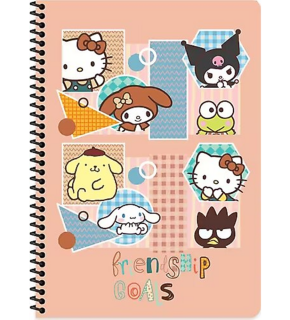 Hello Kitty And Friends A7 42 Yp.çizgili Spiralli 1 Bloknot (1 Adet)
