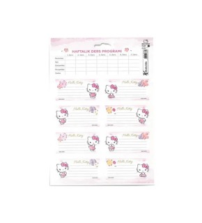 Hello Kitty And Friends Ders Programlı 3 Lü Etiket 220130-13