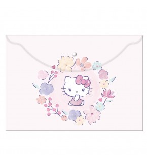 Hello Kitty Çıtçıtlı Dosya Plastik A4 120770-08 (1 Adet)