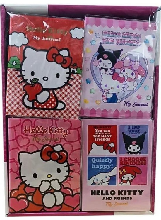 Hello Kitty, Mini Journal A6 128 syf.80 Gr.16 Lı Dsply 525-2214