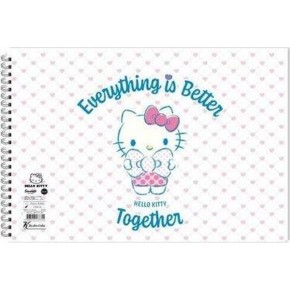 Hello Kitty Resim Defteri Spiralli 17x25 15 YP 300115-08 (1 Adet)