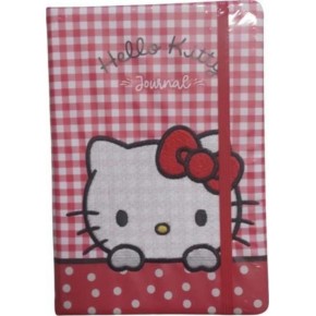 Hello Kitty Vegan Deri Günlük A5 100 Gr.192 Syf Lastikli Kener Boyalı.Nakışlı 525-2091