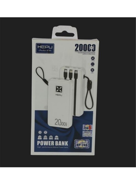Hepu HP-246 20.000mAh Type-C,Lightining,Usb Powerbank led Gösterge
