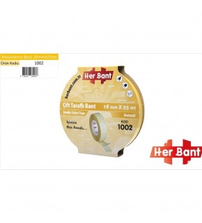 Her Bant Çift Taraflı Bant Askılı 18x25 Mt 1002