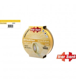 Her Bant Çift Taraflı Bant Askılı 24x25 Mt 1003