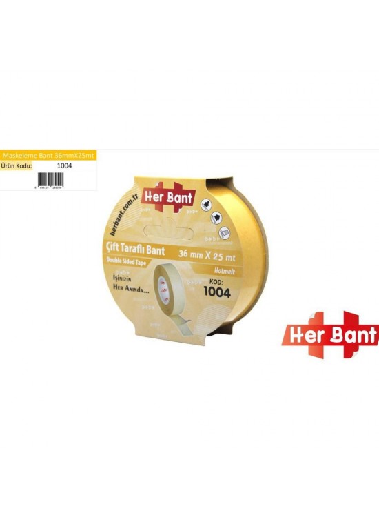 Her Bant Çift Taraflı Bant Askılı 36x25 Mt 1004 Her Bant Çift Taraflı Bant Askılı 36x25 Mt 1004
