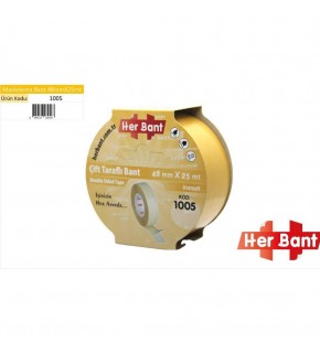 Her Bant Çift Taraflı Bant Askılı 48x25 Mt 1005