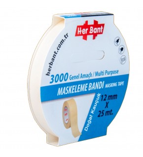 Her Bant Krepe (Maskeleme) Bantı 12 MMx25 Mt 3000