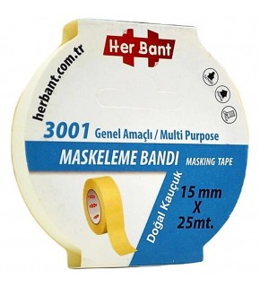 Her Bant Krepe (Maskeleme) Bantı 15 MMx25 Mt 3001