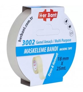 Her Bant Krepe (Maskeleme) Bantı 18 MMx25 Mt 3002