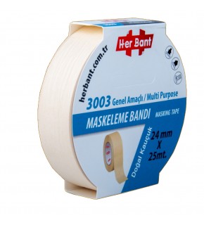 Her Bant Krepe (Maskeleme) Bantı 24 MMx25 Mt 3003