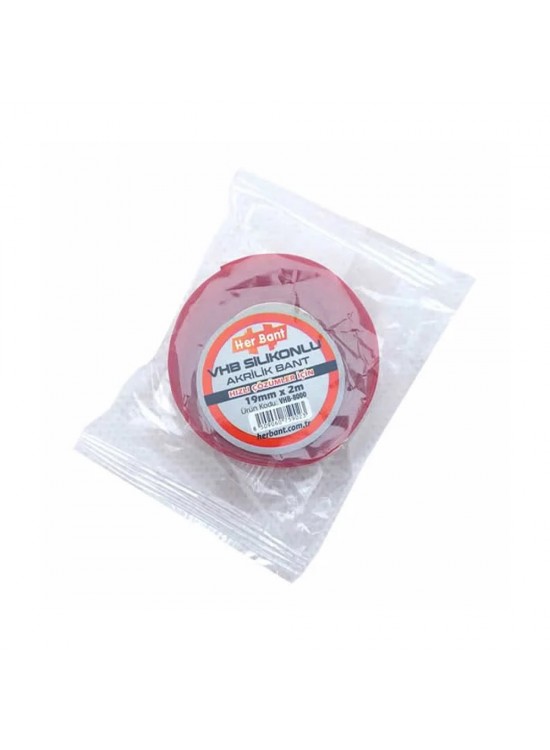 Her Bant Vhb Silikonlu Akrilik Bant 19 MMx2 Mt VHB-8000 (1 Adet)