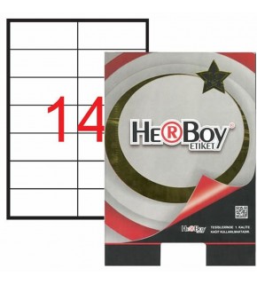 Herboy Laser Etiket 100 YP 105x41 Laser-Copy-Inkjet HB-1114