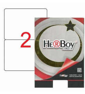 Herboy Laser Etiket 100 YP 199.6x143.5 Laser-Copy-Inkjet HB-1002