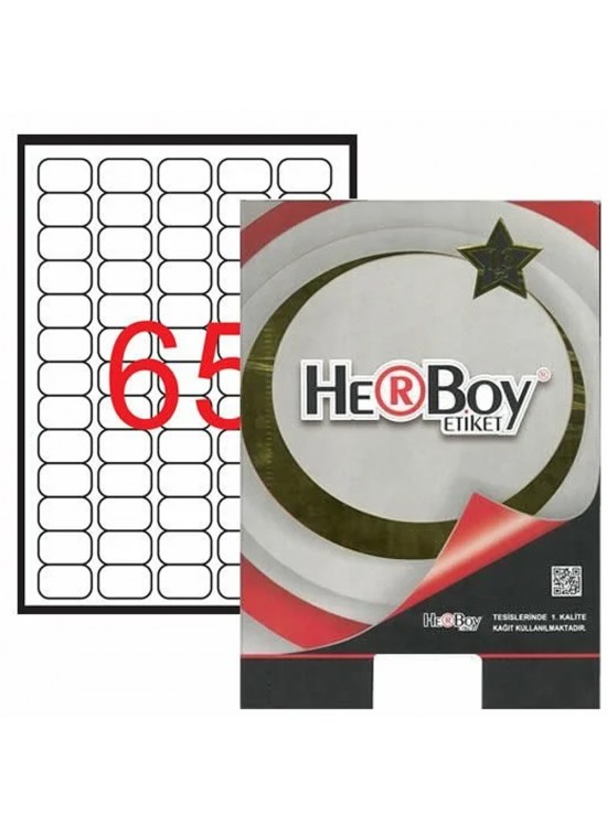 Herboy Laser Etiket 100 YP 38.1x21.2 Laser-Copy-Inkjet HB-1065 Herboy Laser Etiket 100 YP 38.1x21.2 Laser-Copy-Inkjet HB-1065
