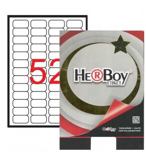 Herboy Laser Etiket 100 YP 46.4x21.2 Laser-Copy-Inkjet HB-1052