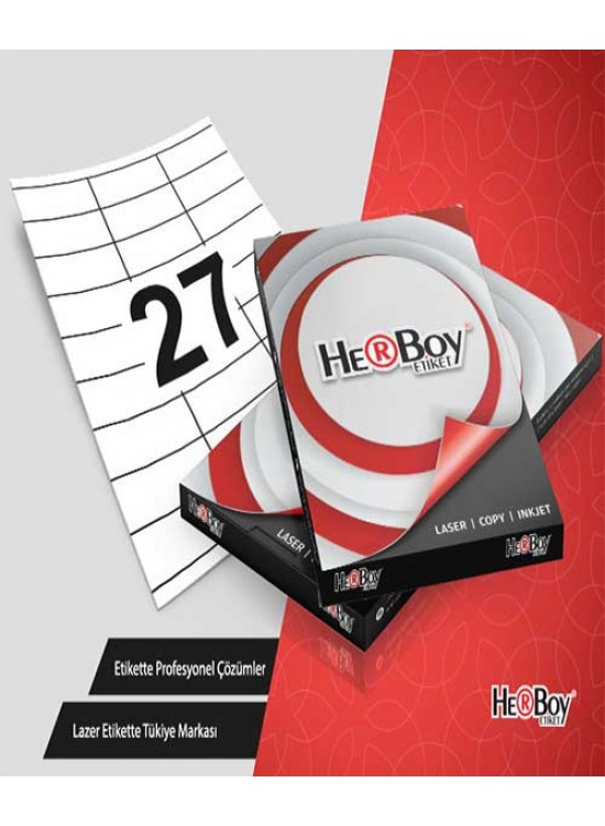 Herboy Laser Etiket 100 YP 70x32.125 Laser-Copy-Inkjet HB-1027