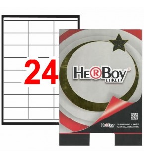 Herboy Laser Etiket 100 YP 70x35 Laser-Copy-Inkjet HB-1324