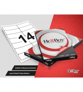 Herboy Laser Etiket 100 YP 99.1x38.1 Laser-Copy-Inkjet HB-1014