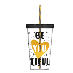 Herevin Desenli Pipetli Bardak-Beautiful-Çrp 660 CC 161448-008P