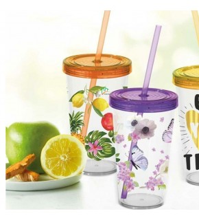 Herevin Desenli Pipetli Bardak-Tropical 660 CC 161748-006