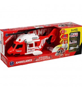 Heroes Toys Helikopter Ambulans Seti Arabalı