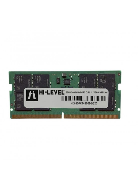 Hi-Level 32GB DDR5 5600MHz CL46 HLV-SOPC44800D5-32G Sodimm Notebook Ram