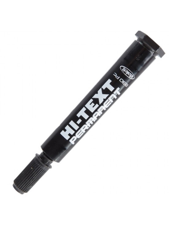 Hi-Text Markör Permanent Kesik Uçlu Siyah 830PC (1 Adet)