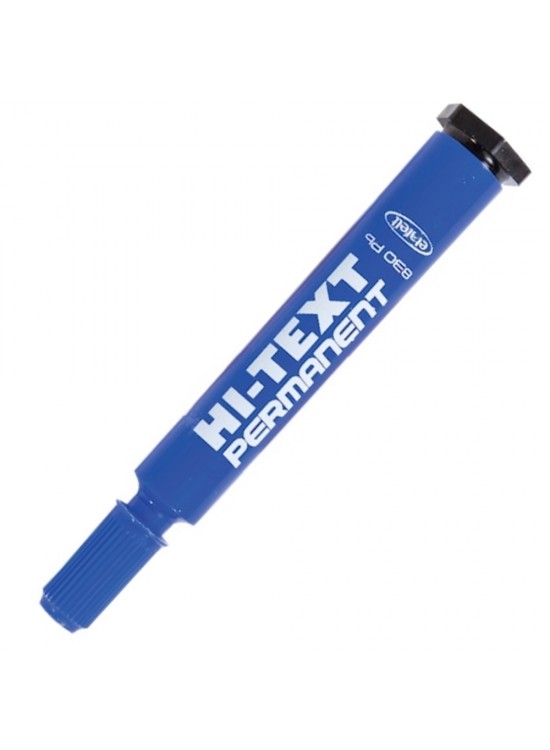 Hi-Text Markör Permanent Yuvarlak Uçlu Mavi 830PB(1 Adet)