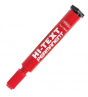 Hi-Text Markör Permanent Yuvarlak Uçlu Kırmızı 830PB (1 Adet)