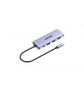 Hiksemi HS-HUB-DS8 Type-C To HDMI+USB3-3+USB2+SD-TF+PD Çoklayıcı