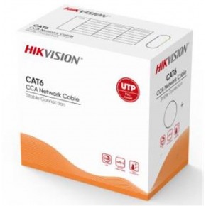 Hikvision DS-1LN6UU-CCA CAT6 U-UTP 24 AWG 305 Metre  Ağ Kablosu, CCA, 0,57 mm
