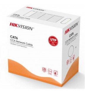 Hikvision DS-1LN6UU-CCA CAT6 U-UTP 24 AWG 305 Metre  Ağ Kablosu, CCA, 0,57 mm