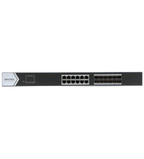 Hikvision DS-3E0524TF(B) 24 PORT(12×Gigabit RJ45 port,12×Gigabit Fiber) Switch