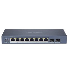 Hikvision DS-3E1510P-SI 8 Port 10-100-1000 Mbps Gigabit Akıllı Yönetilebilir PoE Switch