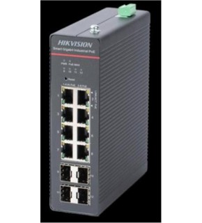 Hikvision DS-3T1512HP-SI-8P4F 8 Port+ 4 Port Gigabit Sfp 240W Endüstriyel Switch