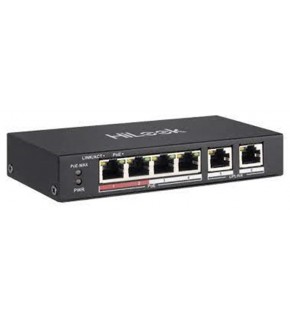 Hilook NS-0106MP-35 4 Port PoE, 35W, +2 Port Megabit Uplink Switch