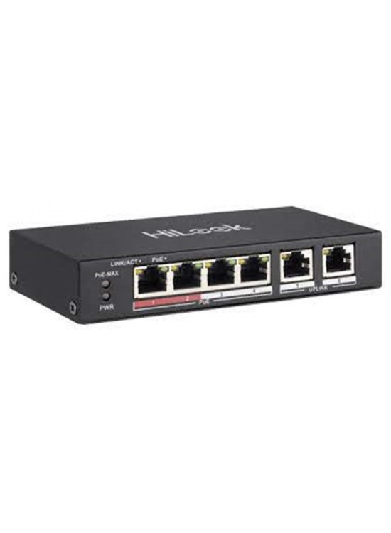 Hilook NS-0106MP-35 4 Port PoE, 35W, +2 Port Megabit Uplink Switch