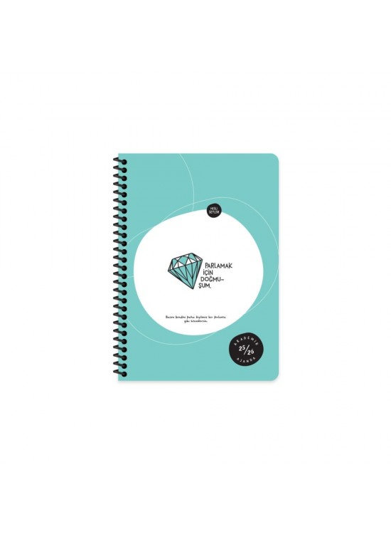 Hisli Şeyler A5 Ajanda Parlamak İçin Doğmuşum 600093-99
