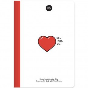 Hisli Şeyler Ciltli Defter Rezerve 14x20 64 YP Çiz 500545-99